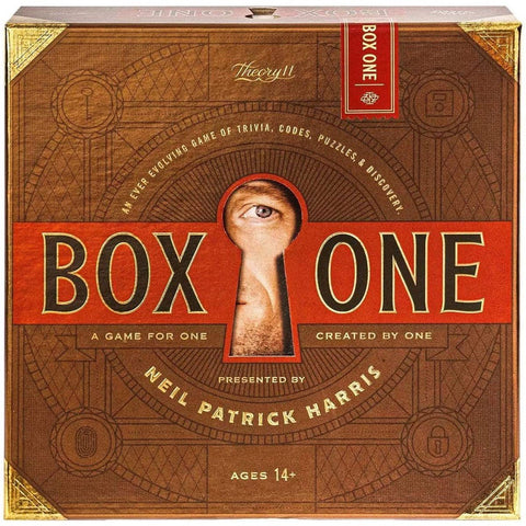 theory11 Box ONE by Neil Patrick Harris - An Incredible Adventure Game Filled With Puzzles, Riddles, Secrets and Surprises - 1 Player Ages 14+