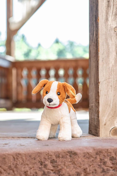 Steiff Snuffy Dog, Premium Dog Stuffed Animal, Dog Toys, Stuffed Dog, Dog Plush, Cute Plushies, Plushy Toy for Girls Boys and Kids, Soft Cuddly Friends (Rust/White, 11")