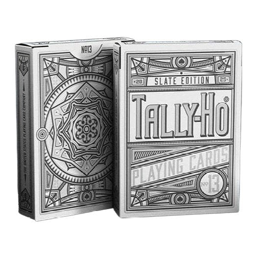 Kings Wild Project Slate Edition Tally-Ho Playing Cards, Standard Edition, Poker Size Deck, Custom Index, Premium USPCC Cardistry Stock, Collectible Playing Cards for Magic, Cardistry, and Poker
