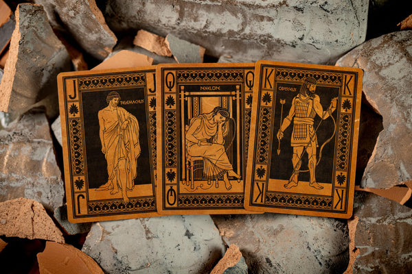 Kings Wild Project The Odyssey Luxury Playing Cards - Standard Edition, Poker Size Custom Index, Literature-Themed Collectible Deck