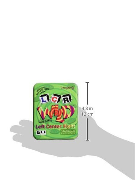 LCR Wild Dice Game - Left Center Right, Wild and Unpredictable Play, 3+ Players Ages 8+
