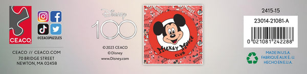 Ceaco - Disney's 100th Anniversary - Classic Moments - The Mickey Mouse Club - 500 Piece Jigsaw Puzzle