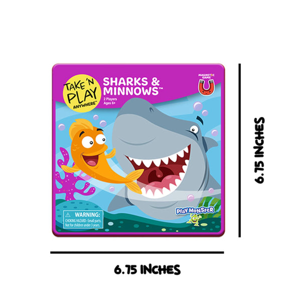 Take N Play, Anywhere Sharks & Minnows, Board Games for Kids- Board Games for Family Night, Family Games, Game Night, Family Board Games, Kids Toys, Travel Games, Preschool Toys, Ages 6+