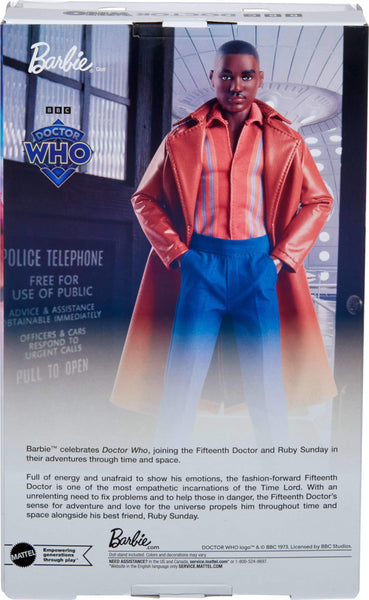 Barbie The Fifteenth Doctor Doll, Dr. Who Collectible Inspired by The Series’ 14th Season with Doll Stand & Certificate of Authenticity