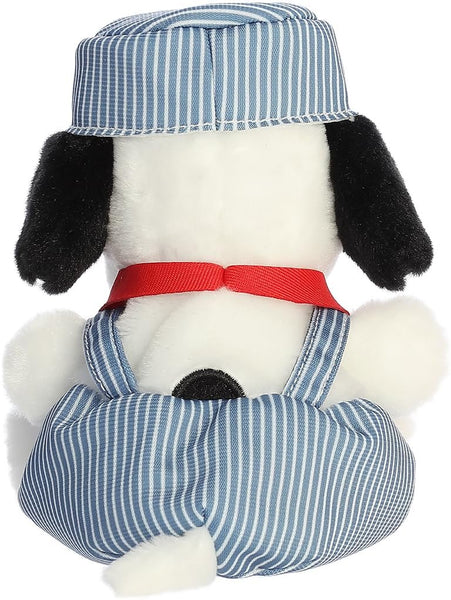 Aurora Peanuts Palm Pal Plush 2 Piece Bundle, Astronaut and Train Engineer 5 Inches