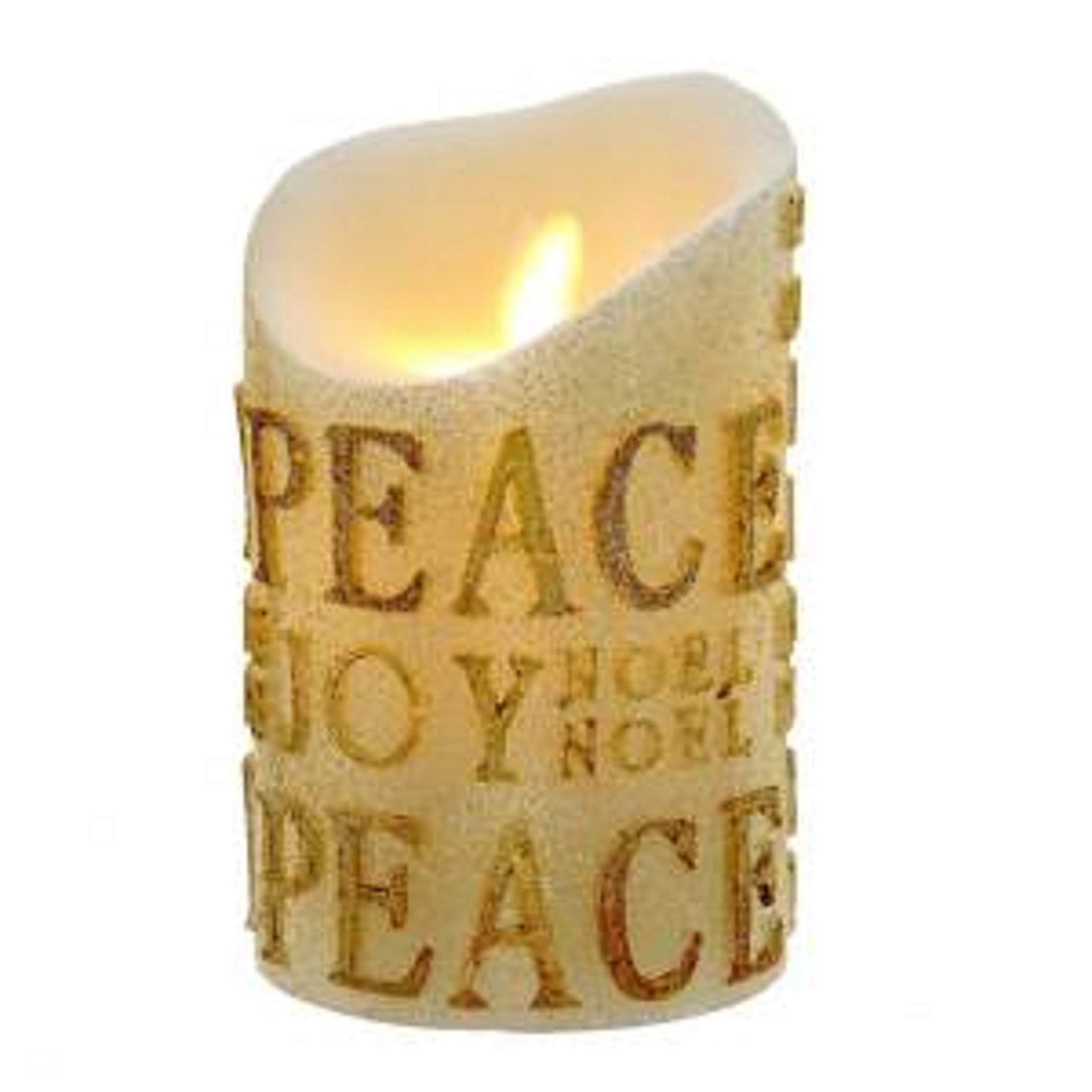 Kurt Adler 5-Inch Gold Flicker Flame Battery-Operated Candle, Multi, JEL0947