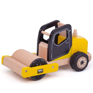 Tidlo T0416 Wooden Road Roller Construction Vehicles, Ages 3+