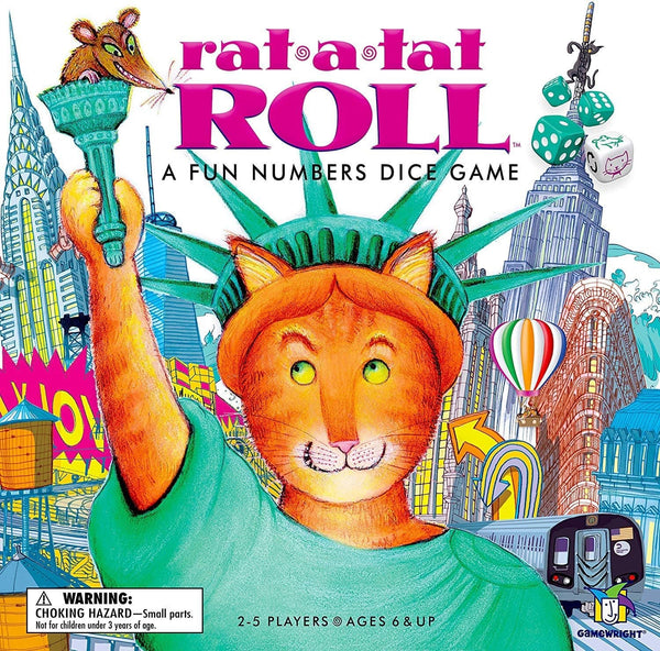 Gamewright Rat-A-Tat Roll Dice Game | 2-5 Players, Ages 6-15