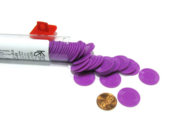 Koplow Games Purple Mini Poker Chip 7/8In Tube of 50Ea