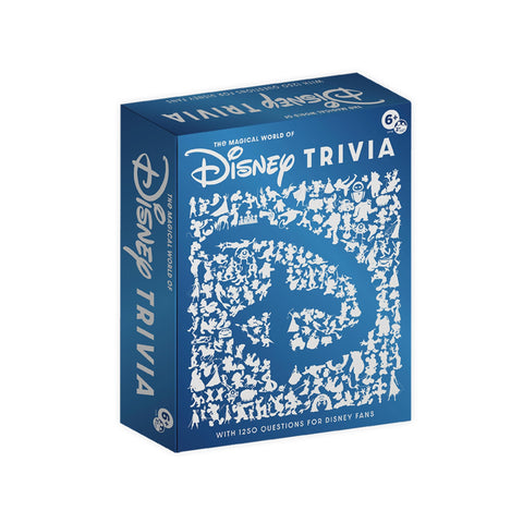 PlayMonster The Magical World of Disney Trivia Board Game - Blue Box Edition - 1,250 Questions for Disney Fans, Family & Travel Game, 2+ Players Ages 6+