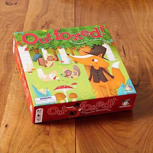 Gamewright Outfoxed! - A Cooperative Whodunit Game, 2-4 Players Ages 5+