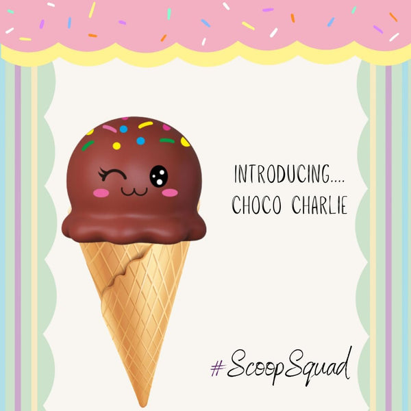 2 Pack Scoop Squad Squishy Ice Cream Scoops- Suzie and Charlie