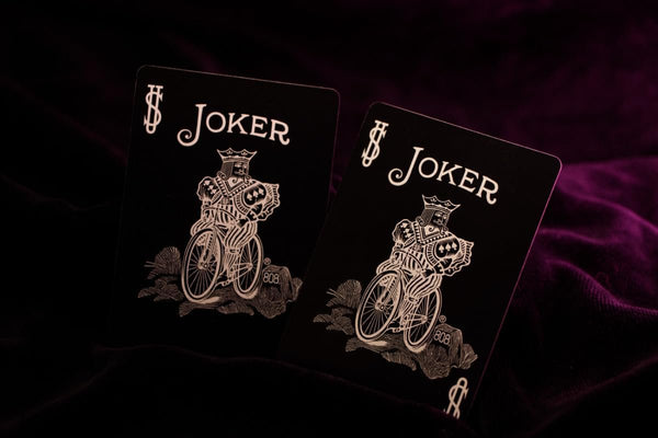 Bicycle Reverse Playing Cards (Pink & Black) - Black Reversed Back USPCC Premium Deck for Magicians, Cardists & Collectors