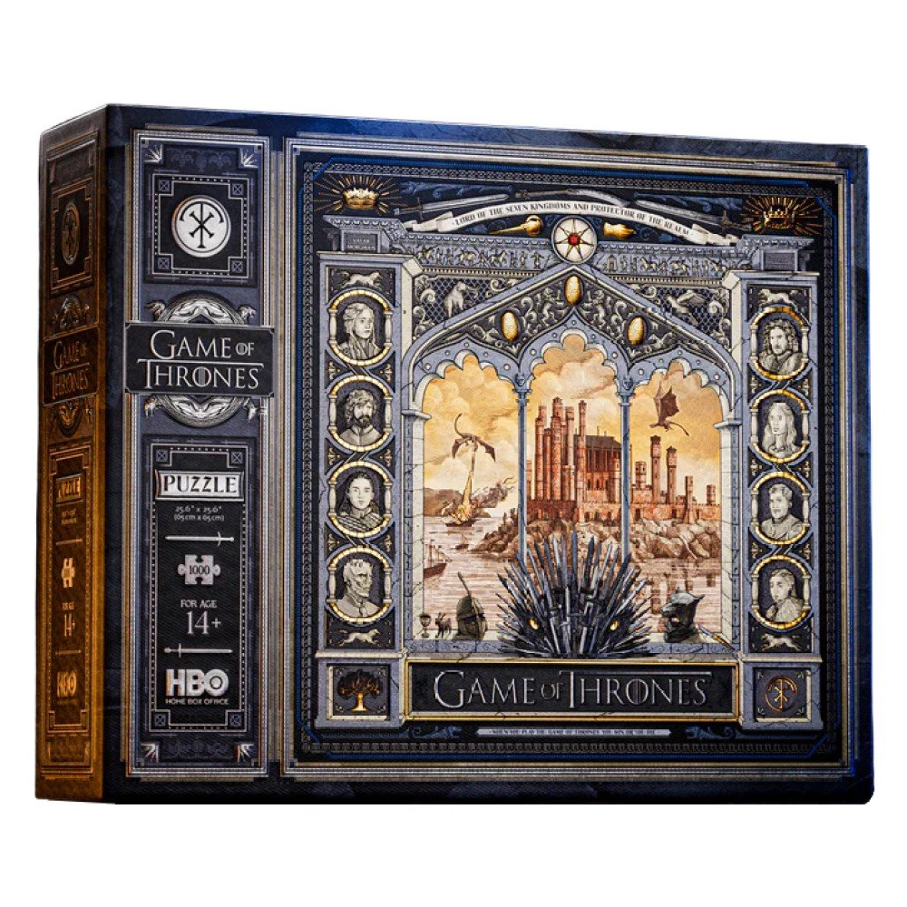 theory11 Game of Thrones Jigsaw Puzzle - Conquer the Seven Kingdoms - Officially Licensed 1,000 Piece Intermediate Puzzle for Ages 14+