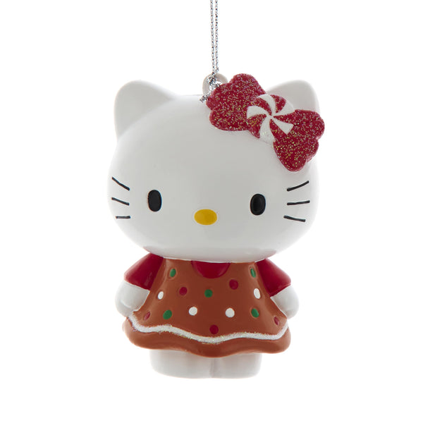 Kurt S. Adler Hello Kitty in Brown Dress with Polka Dots Ornament
