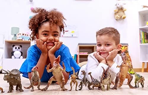 Papo Green Running T-Rex Dinosaur Figure - Realistic Hand-Painted PVC Tyrannosaurus Rex with Articulated Jaw (55027)