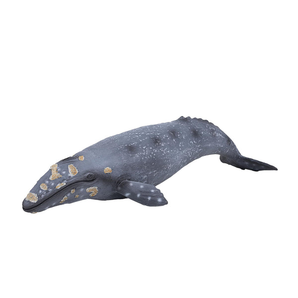 MOJO Large Grey Whale Realistic International Wildlife Toy Replica Hand Painted Figurine (387280)