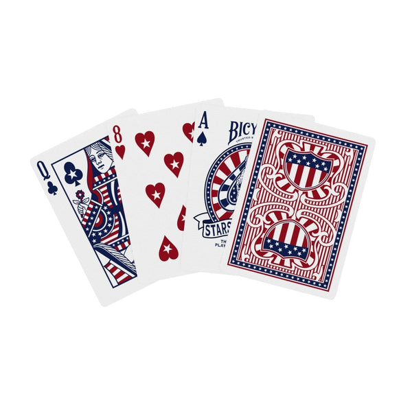Bicycle Stars and Stripes Playing Card, Patriotic American Flag Design, Poker Size Standard Index