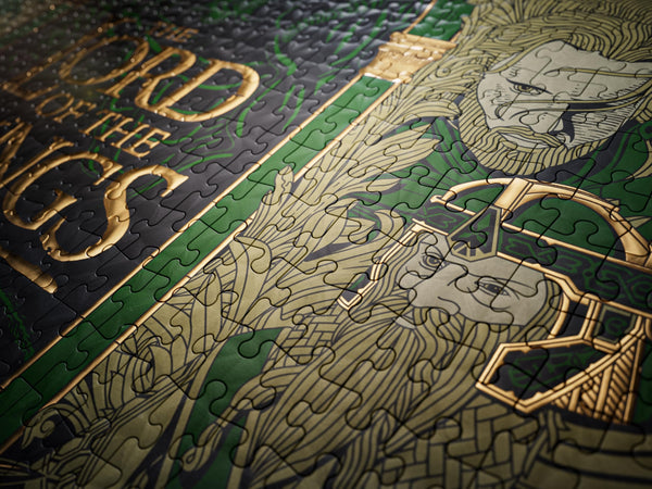 theory11 Lord of The Rings Jigsaw Puzzle - The Land Of Middle Earth - Officially Licensed 1,000 Piece Intermediate Puzzle for Ages 14+