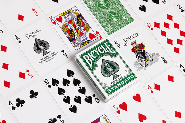 Bicycle Color Series #3 Fairway Green Playing Cards, Poker Size Standard Index