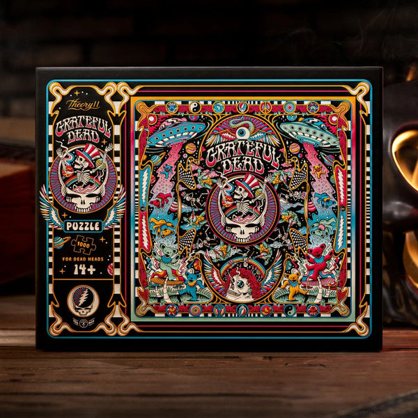 theory11 Grateful Dead Jigsaw Puzzle - For Dead Heads - Officially Licensed 1,000 Piece Intermediate Puzzle for Ages 14+