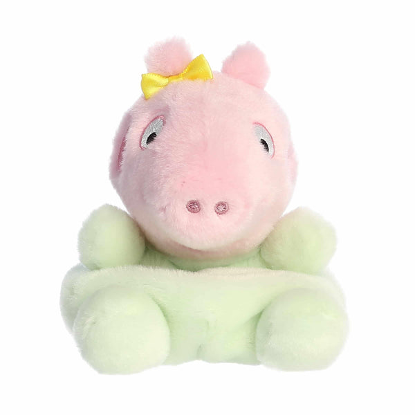 Aurora® Playful Peppa Pig™ Evie Baby Pig Palm Pals™ Stuffed Animal - Officially Licensed Toys for All Fans - Perfect for Birthdays, Adults and Kids All Ages - Pink 5 Inches