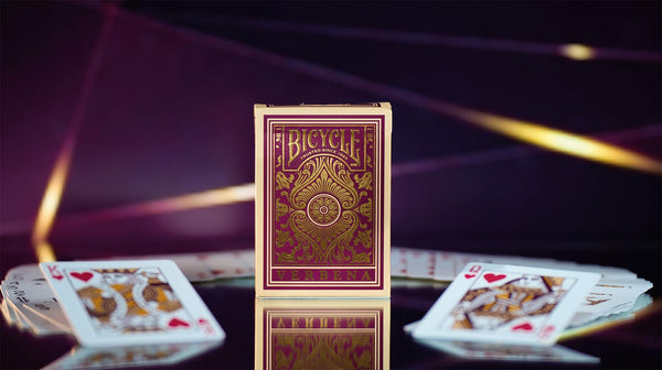 Bicycle Verbena Floral Premium Playing Cards, Gold Foil, 1 Deck
