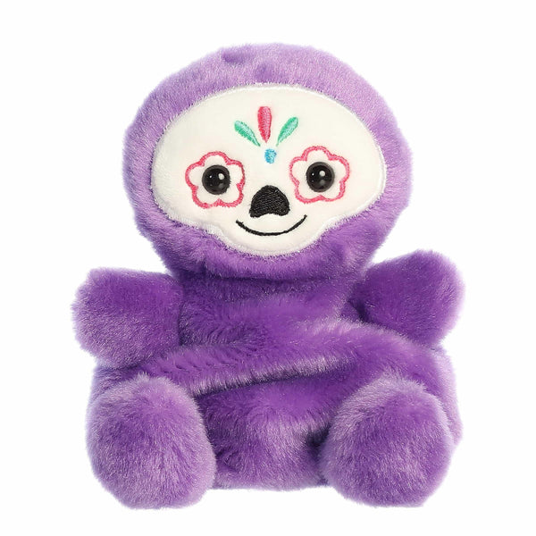 Aurora® Spooky Palm Pals™ Sonia Sugar Skull™ Stuffed Animal - Fun Collectible Plush for Kids and Adult Collectors - Perfect for Halloween Decorations and Gifts - Purple 4.5 Inches