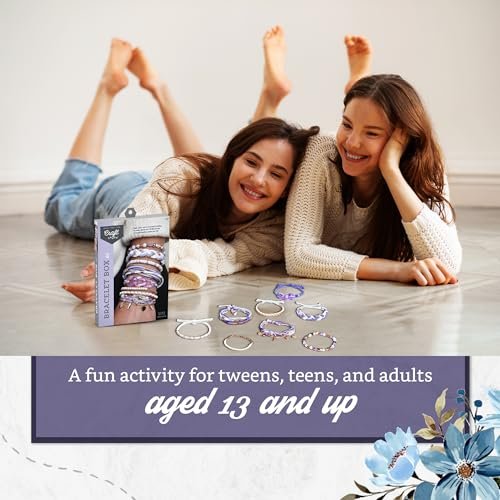 Craft Crush Bracelet Making Kit - Friendship Bracelet Kit, Jewelry Making Supplies, Friendship Bracelets, Bracelets for Teen Girls, Makes 8 Friendship Bracelets, Ages 13+