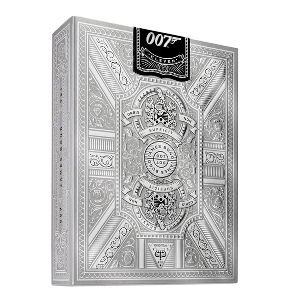 theory11 James Bond Silver Edition Playing Cards, Premium 007 Poker Deck, Standard Index