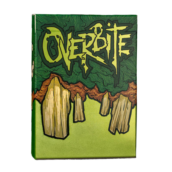 Kings Wild Project Overbite Green Luxury Playing Cards, Standard Edition, Poker Size Custom Index Deck, Monster-Themed Collectible Cards
