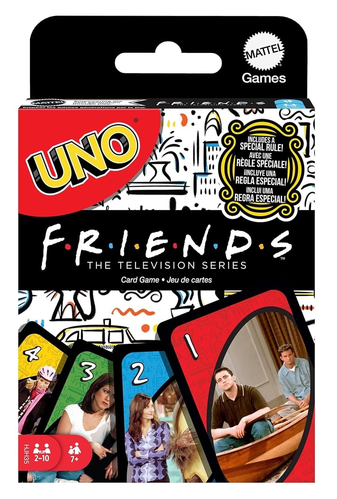 Mattel Games UNO Friends Card Game For Family, Adult & Party Nights, Collectible Inspired By Tv Series, 2-10 Players Ages 7+