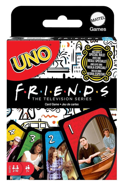 Mattel Games UNO Friends Card Game For Family, Adult & Party Nights, Collectible Inspired By Tv Series, 2-10 Players Ages 7+