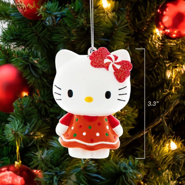 Kurt S. Adler Hello Kitty in Brown Dress with Polka Dots Ornament