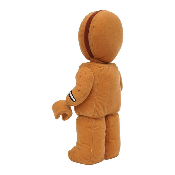 Lego Minifigure Gingerbread Man 12" Plush Character – Soft Holiday Collectible Toy, Brown Christmas Minifig Plush, Kids & Adult Gift