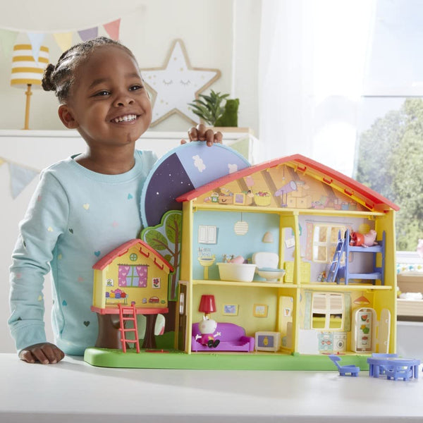 Peppa Pig Playtime to Bedtime House Toy - 3-Story, 5-Room Playset with Lights, Sounds & 3 Figures, Ages 3+