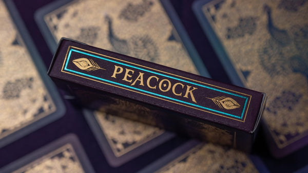 Bicycle Peacock Purple Premium Playing Cards - Gold Cold Foil Accents, Dazzling Design, Smooth Finish, Poker Size Standard Index