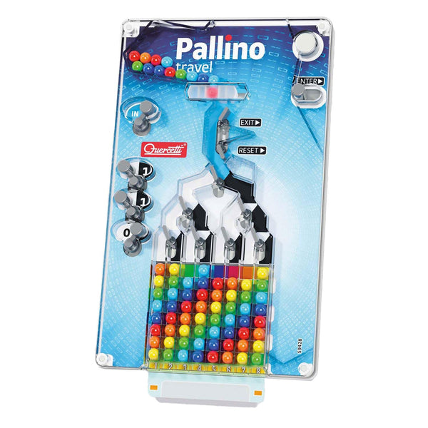 Quercetti Pallino Travel – Portable Marble Maze Logic Puzzle Game for Kids Ages 4+ | Travel Size STEM Toy for Hand-Eye Coordination & Problem Solving