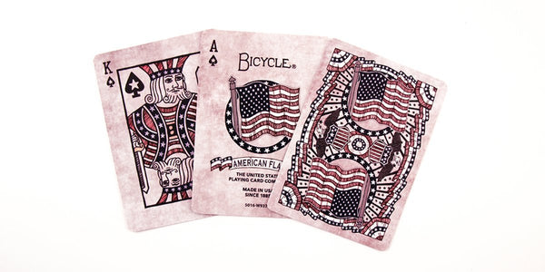 Bicycle American Flag Playing Cards, Poker Size Standard Index, 2-Pack