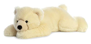 Aurora® Adorable Super Flopsie™ Slushy™ Stuffed Animal - Playful Ease - Timeless Companions - White 28 Inches