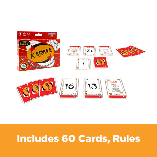 PlayMonster KARMA Card Games for Kids – Kids, Family Games Night, Multi-Player, Screen Free, Travel Games, Playing Cards, What Goes Around, Comes Around, Ages 8+