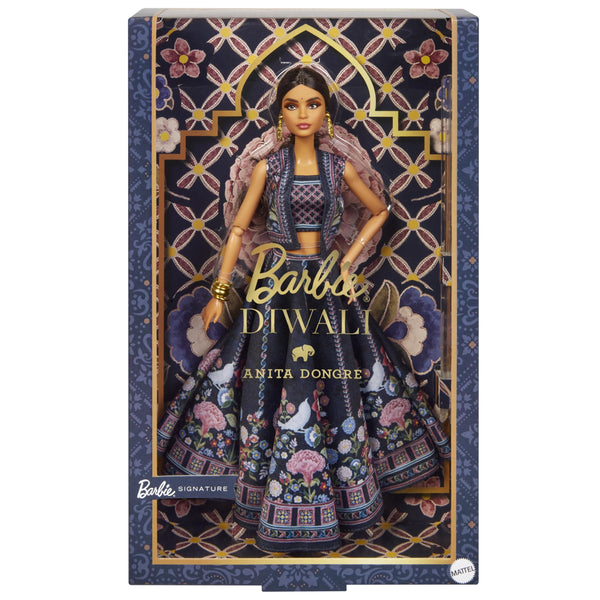 Barbie Signature Diwali Doll By Anita Dongre Wearing Festival Of Lights Look, Holiday Collectible with Doll Stand & Certificate of Authenticity, Ages 6+