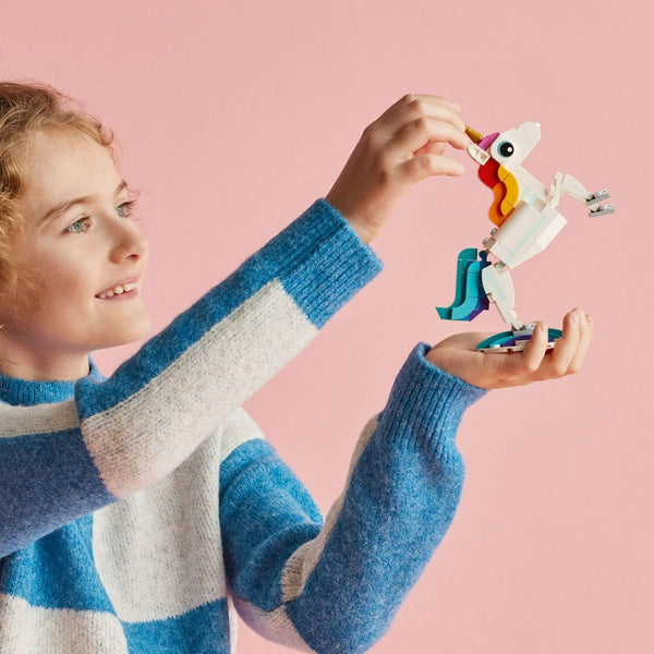 LEGO Creator Springtime Animal Play Pack - 5 Adorable Animal Builds in 1 Box - Easter Chick, Unicorn, Seahorse, Peacock, Squirrel, and Bird Toy - Easter Gift Idea for Kids - 66801