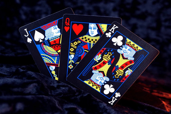 Bicycle Reverse Playing Cards (Blue & Black) - Black Reversed Back USPCC Premium Deck for Magicians, Cardists & Collectors