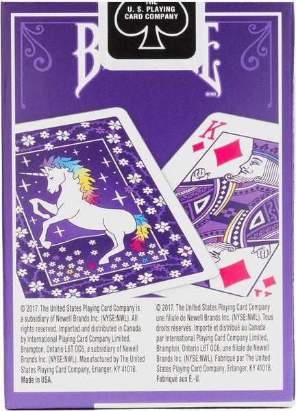 Bicycle Unicorn Playing Cards, Poker Size Standard Index, 1 Deck
