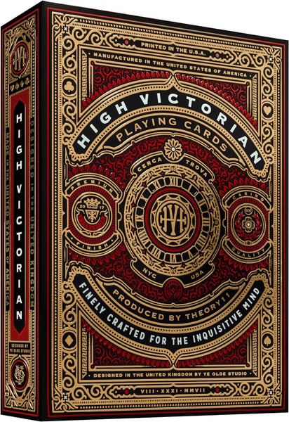 theory11 High Victorian Red Playing Cards, Poker Size Standard Index