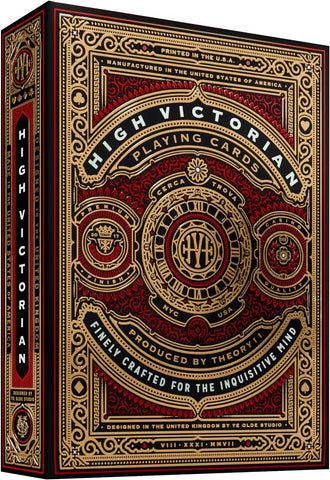 theory11 High Victorian Red Playing Cards, Poker Size Standard Index