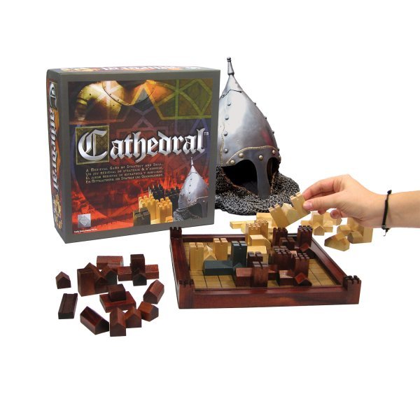 Family Games America - Cathedral Classic Edition - A Medieval Wooden Board Game of Strategy and Skill, 2 Player Ages 8+