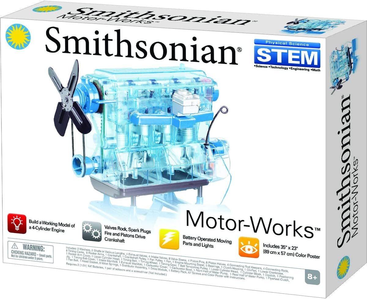 Smithsonian Motor-Works Blue, 15.0x11.0x2.0