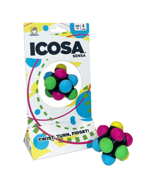 Brainwright Icosa Sensa Atomic Fidget Ball - Twist, Turn & Fidget Spinner Toy